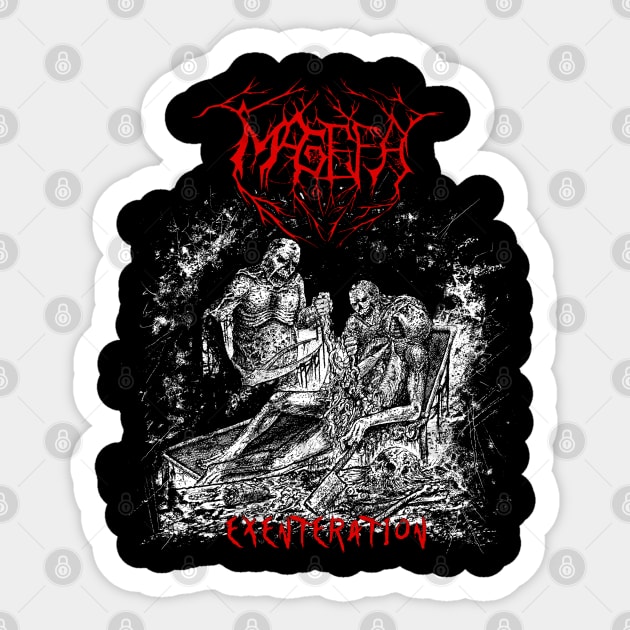 Exenteration -Centered Logo Sticker by MAGEFA- Merch Store on TEEPUBLIC